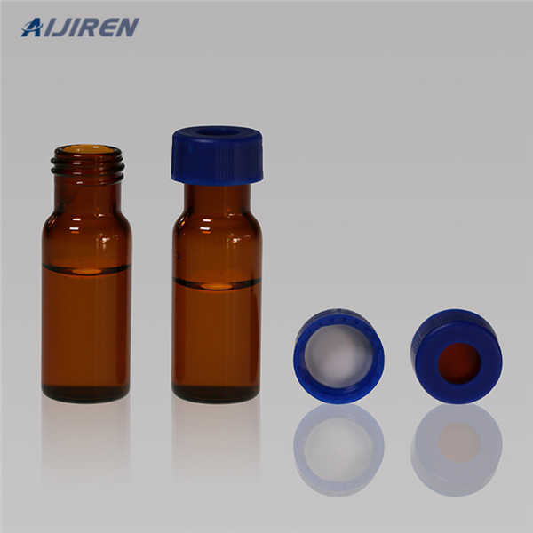 filter vial with labels